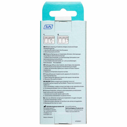 TePe Bridge & Implant Floss for Implants, Bridges & Braces – 30 Pieces