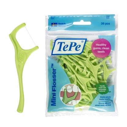 TePe Mini Flosser 36pcs – For Narrow Gaps | Efficient Plaque Removal