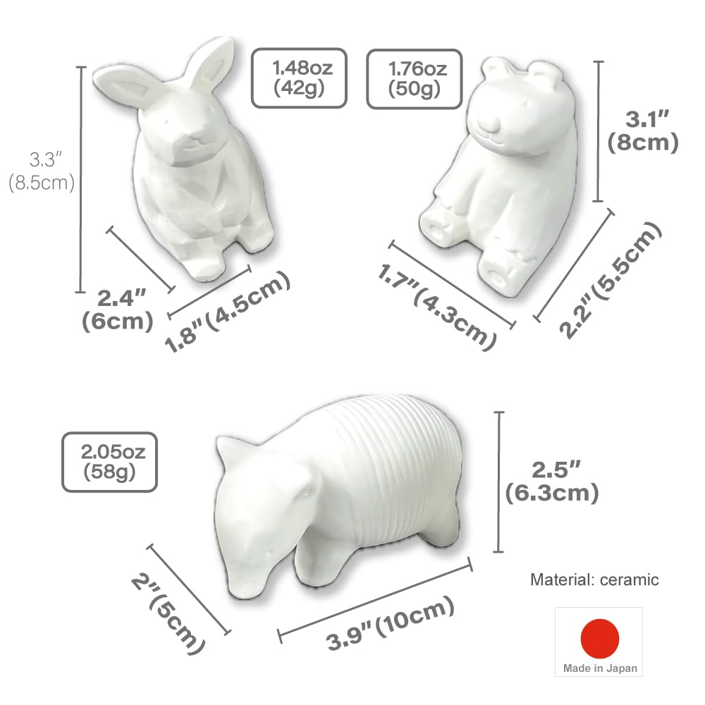 Terra Distribution Passive Stone Diffuser 3pcs Set – Made in Japan | Non-Electric Ceramic Aromatherapy