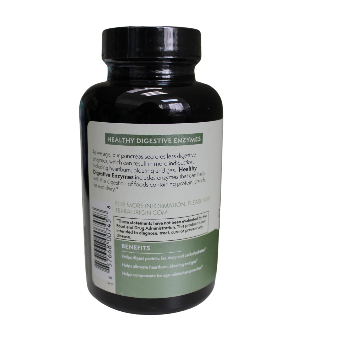 TERRA ORIGIN Digestive Enzymes with Probiotics & Prebiotics | 60 Caps
