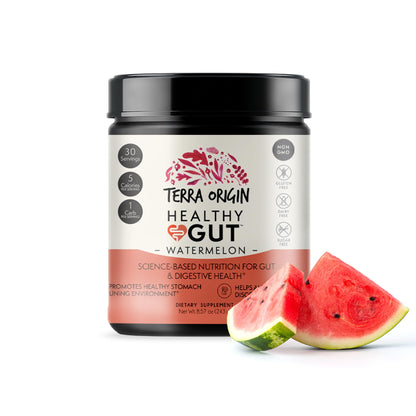 Terra Origin Healthy Gut Watermelon – 30 Servings with L-Glutamine & Zinc