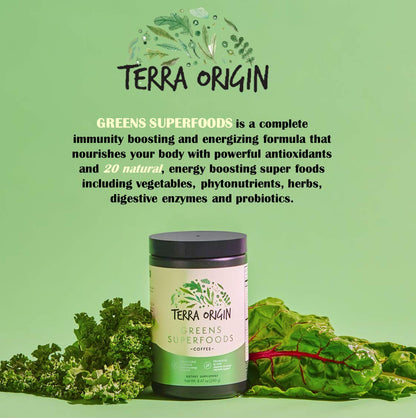 Terra Origin Greens Blend – Immune & Digestive Support, Organic & Non-GMO
