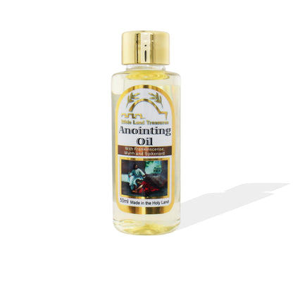 TerraSantaStore Bible Land Treasures Anointing Oil 2-Pack – Jerusalem of Gold & Temple Oil, 50ml Each