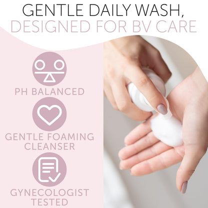Terramed Just Think Comfort Feminine Wash – BV Relief, pH Balance, Probiotic Cleanser