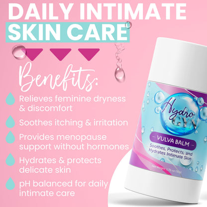 Terramed HydroGyn Vulva Balm – Hormone-Free Vaginal Moisturizer, Menopause Support, pH-Balanced