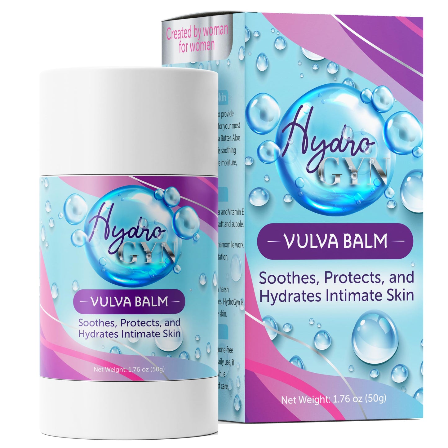Terramed HydroGyn Vulva Balm – Hormone-Free Vaginal Moisturizer, Menopause Support, pH-Balanced