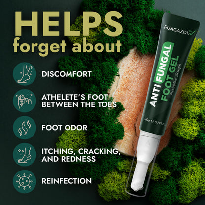 Tea Tree Oil Antifungal Foot Gel | Terramed Just Think Comfort | No-Touch Applicator | 1-Week Option