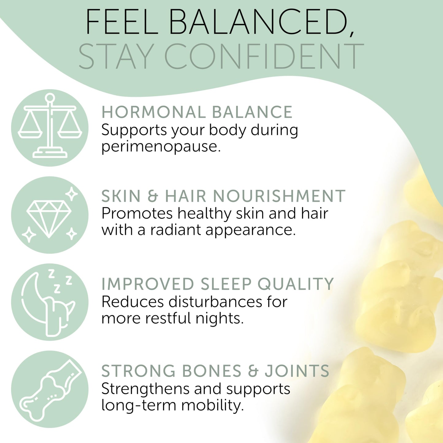 Terramed Just Think Comfort Perimenopause Gummies – Hormonal Balance & Mood Support (60 Vegan Gummies)