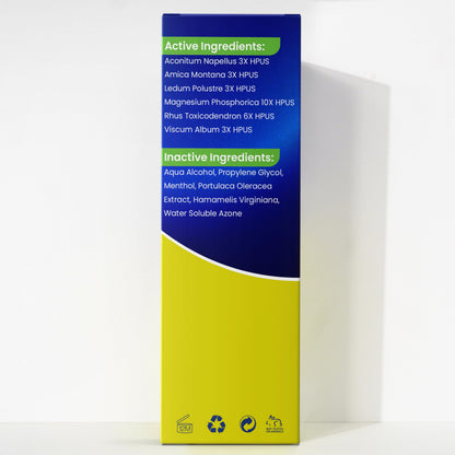 Terramed Just Think Comfort Fast Acting Leg Cramp Relief Aerosol Spray | Quick Homeopathic Relief for Leg Cramps