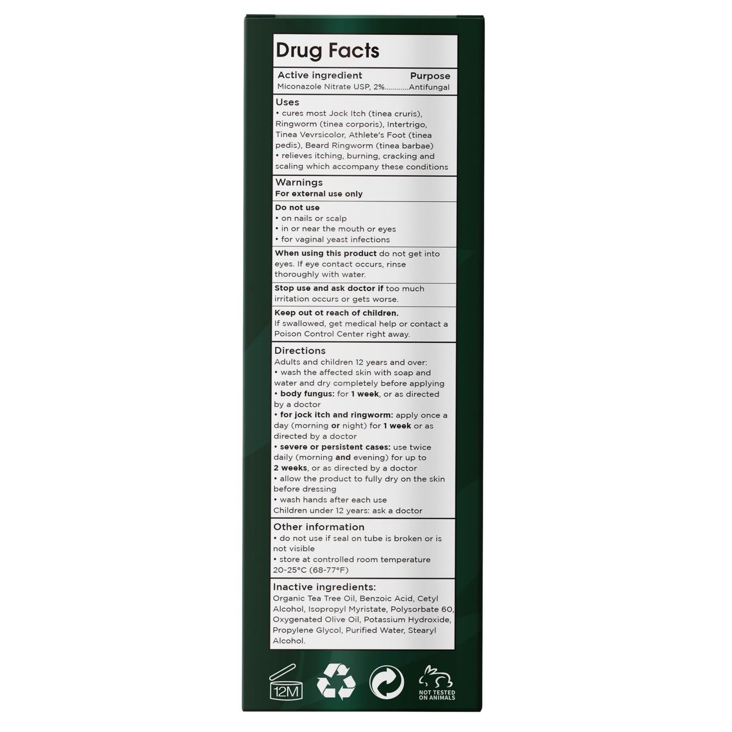 Terramed Just Think Comfort Tea Tree Body Spray | Fast-Absorbing Antifungal (120ml)