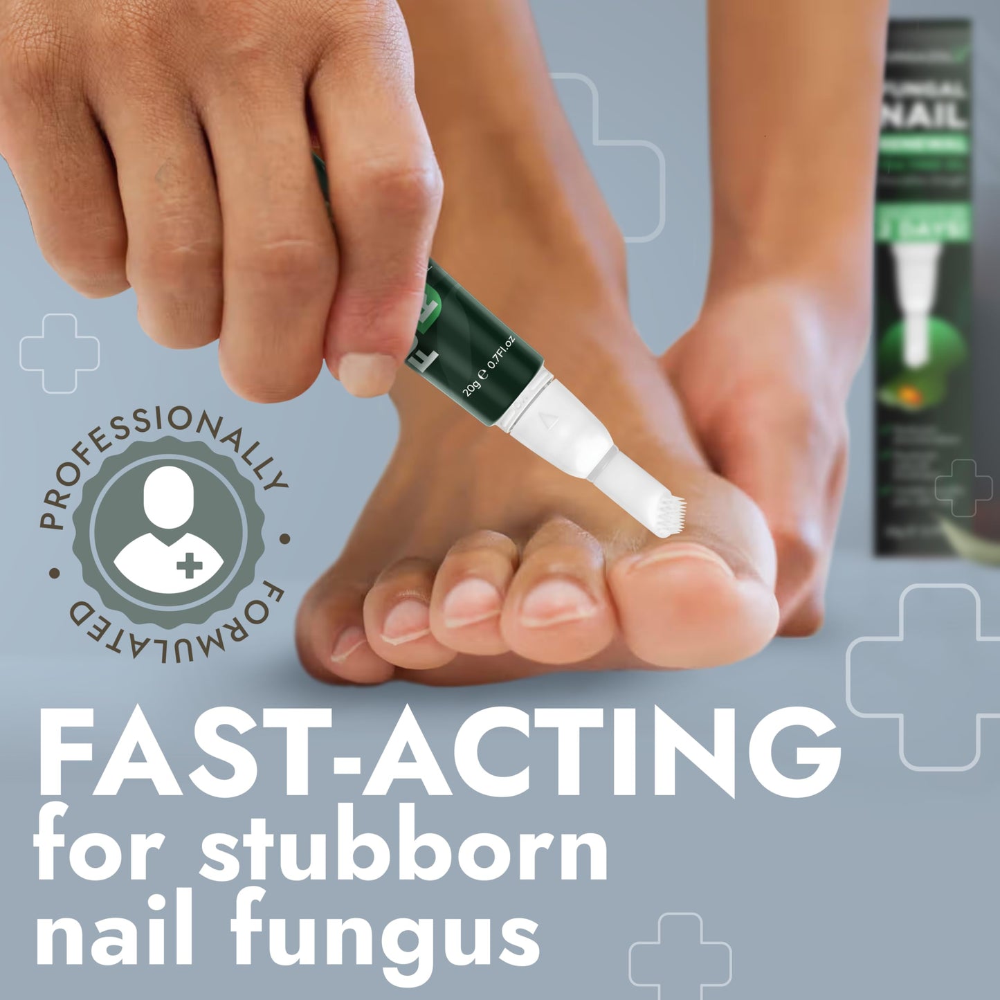 Terramed Just Think Comfort Toenail Fungus Pen — Tea Tree Oil, Fast-Acting, No-Touch Applicator (20ML)