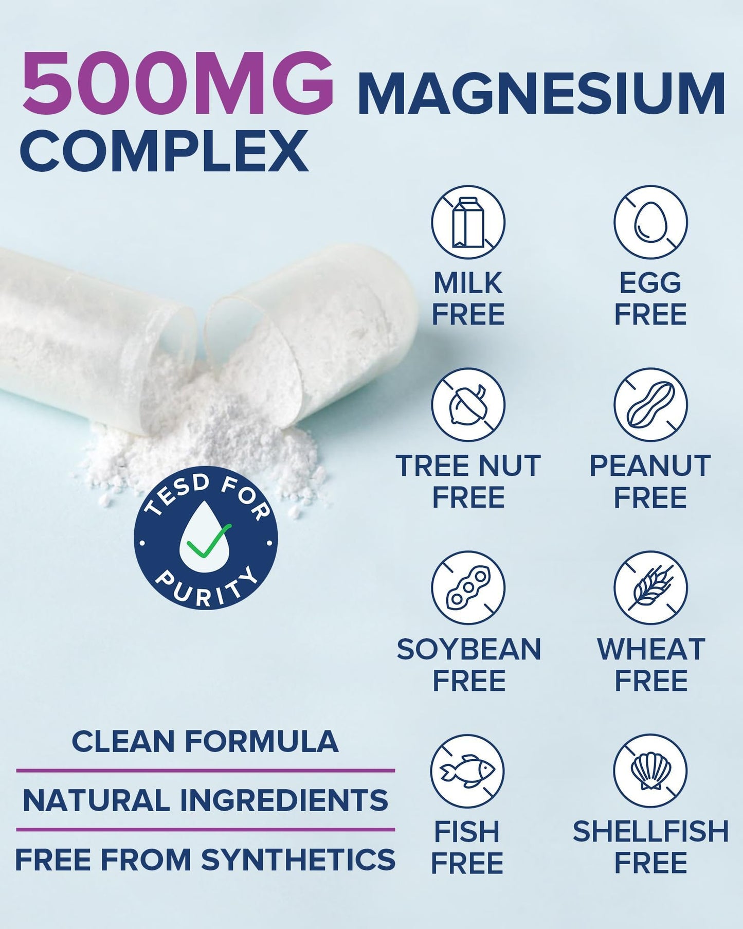 Terranics 5-in-1 Magnesium Complex 500mg | 5 Forms | Sleep & Heart Health