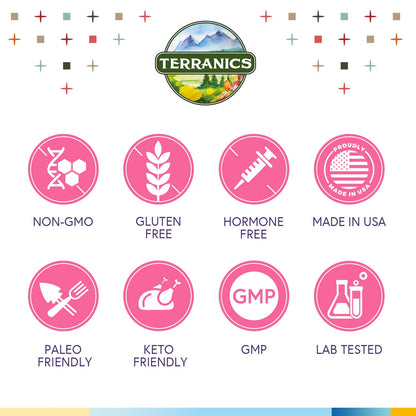 Terranics Daily Probiotics for Women – 60 Vegan Caps, 200B CFU, 32 Strains | Cranberry & Prebiotics