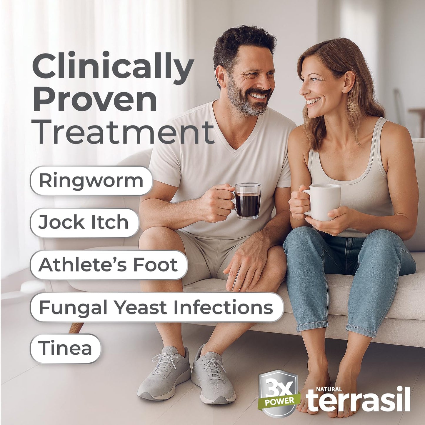 Terrasil Clotrimazole Antifungal Cream – Relief for Fungal Infections, 1.7 oz, FSA/HSA Eligible