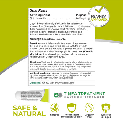 Terrasil Tinea Versicolor Treatment Cream Max Strength – 1% Clotrimazole Antifungal (7oz)