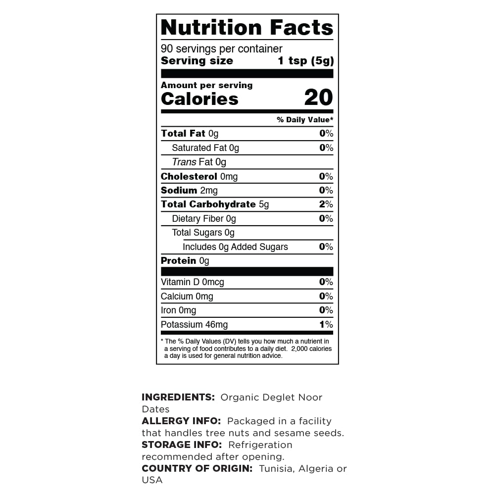 Terrasoul Organic Date Sugar 1 Lb - Low Glycemic, Unrefined | Pack of 2