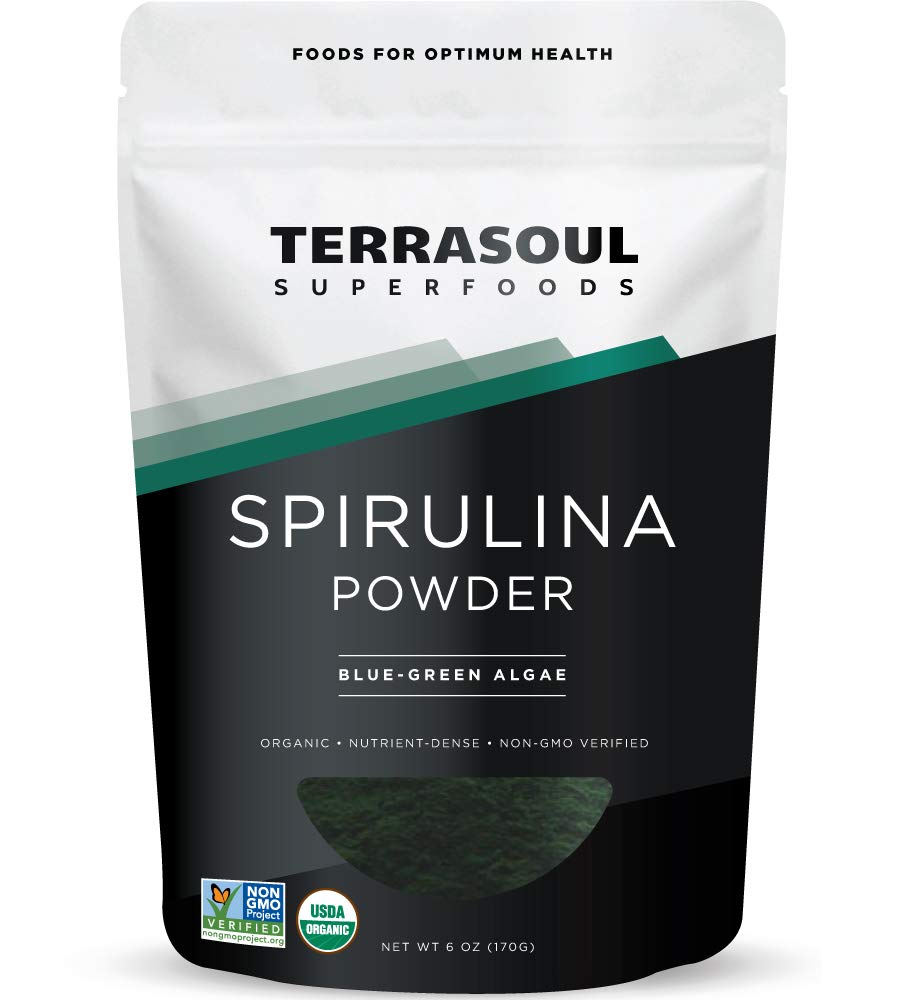 Terrasoul Organic Spirulina Powder 6oz – Vegan Protein & Immune Support