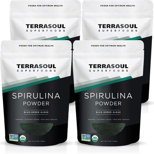 Terrasoul Spirulina Powder Organic, 24 oz – Non-GMO, Gluten-Free, Vegan BritishVita | Premium UK Vitamins & Wellness Supplements