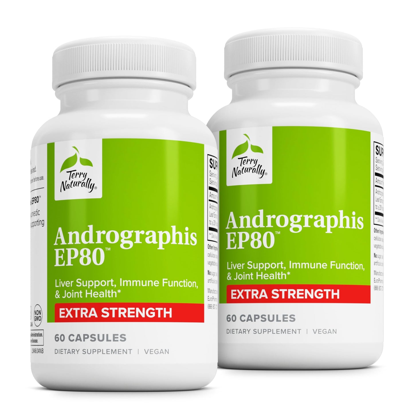 Terry Naturally Andrographis EP80 Extra Strength – Brain Health & Immune Support (Pack of 2)