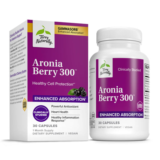 Terry Naturally Aronia Berry 300 – Antioxidant Support for Heart & Cellular Health – Vegan & Gluten-Free – 30 Capsules BritishVita | Premium UK Vitamins & Wellness Supplements