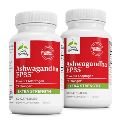 Terry Naturally Ashwagandha EP35 Extra Strength - Sleep & Stress Support - 60 Capsules
