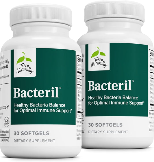 Terry Naturally Bacteril – Intestinal Support with Clove, Cinnamon, Thyme & Oregano (Pack of 2) BritishVita | Premium UK Vitamins & Wellness Supplements