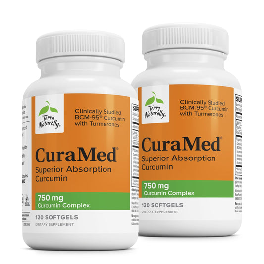 Terry Naturally CuraMed 750 mg – High-Potency Curcumin for Brain & Heart Support – 120 Softgels (Pack of 2) BritishVita | Premium UK Vitamins & Wellness Supplements