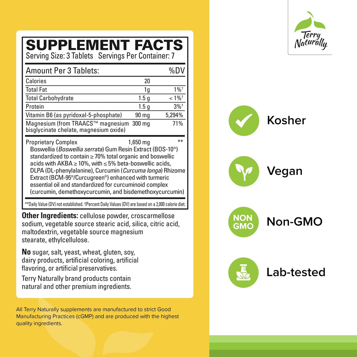 Terry Naturally Curamin Headache - DLPA, Boswellia & Curcumin