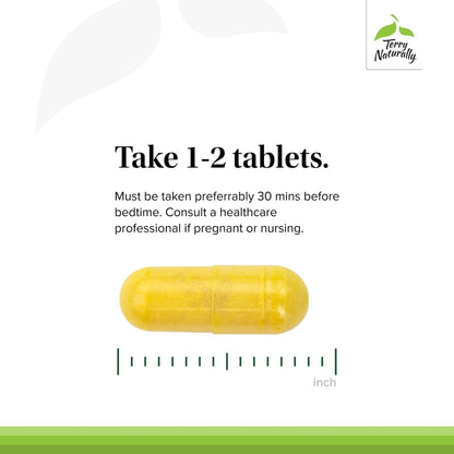 Terry Naturally Curamin Nighttime Sleep Capsule – Curcumin, DLPA, Melatonin | Non-GMO