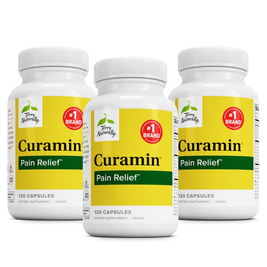Terry Naturally Curamin Curcumin for Circulation & Endorphin Support - Pack of 3 (120 Capsules) BritishVita | Premium UK Vitamins & Wellness Supplements