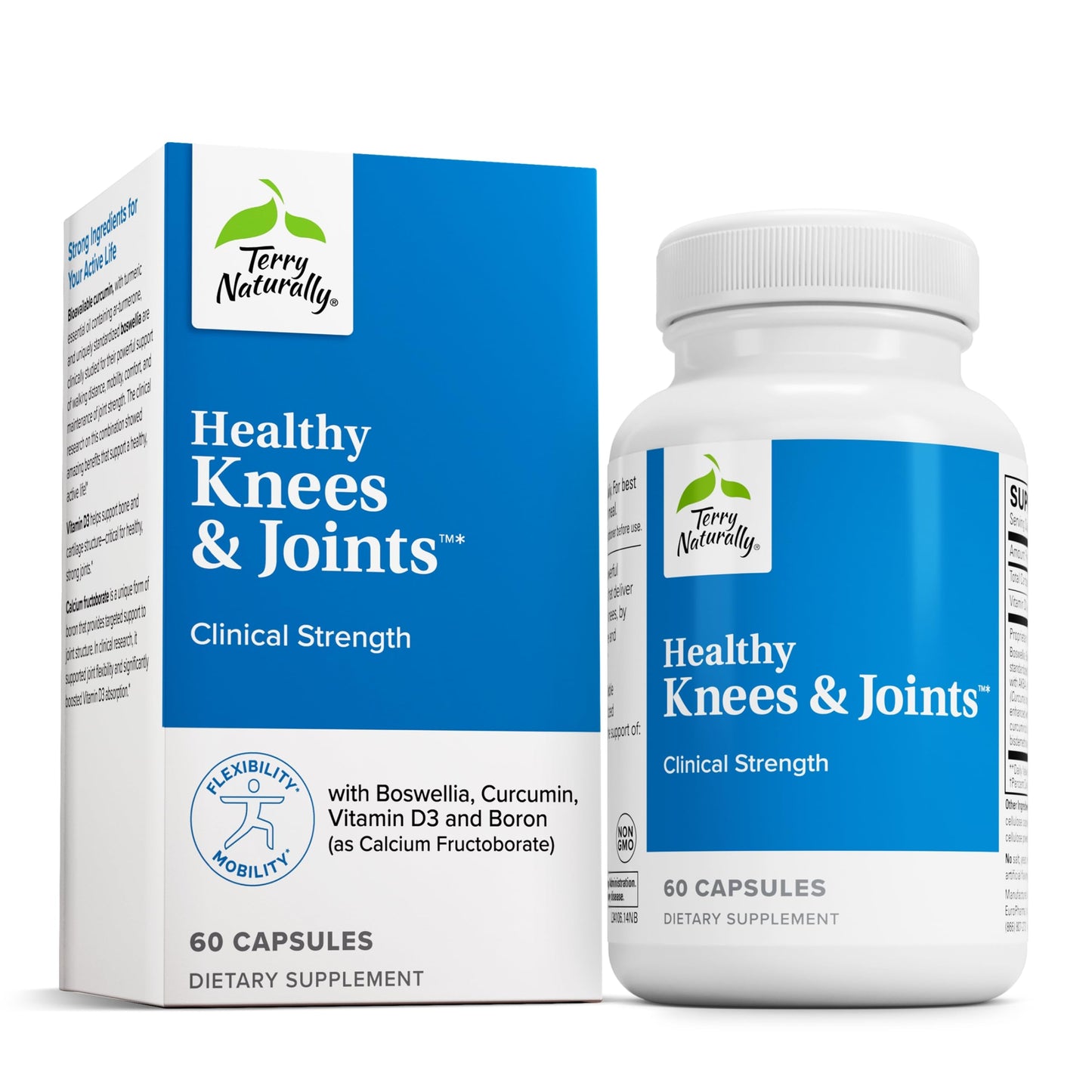 Terry Naturally Healthy Knees & Joints – Bone Health & Joint Flexibility (60 Capsules)