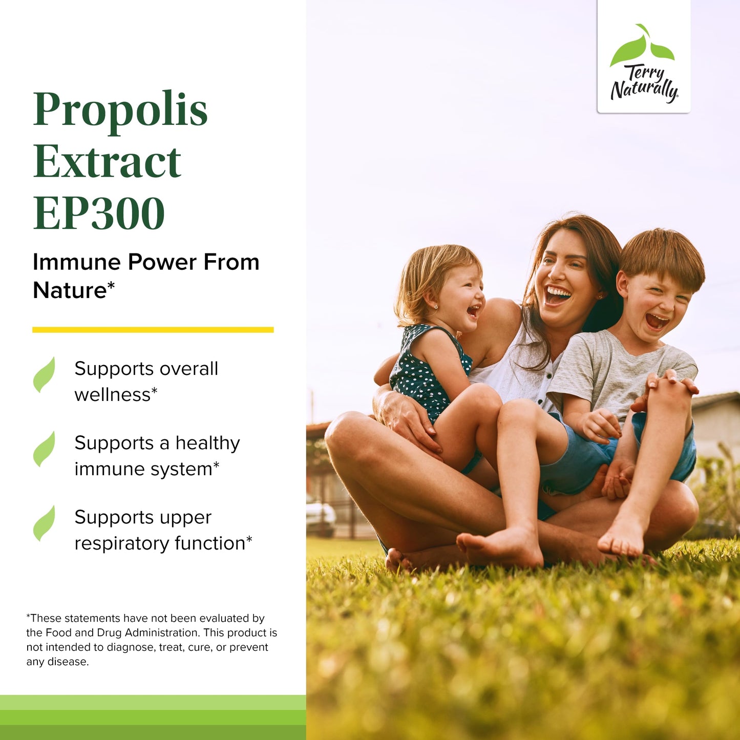 Terry Naturally Propolis EP300 - Immune & Respiratory Support - 60 Capsules