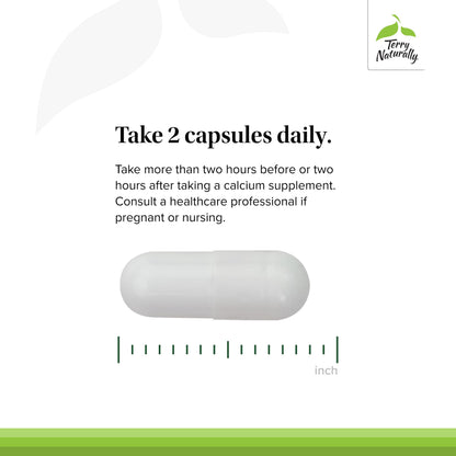 Terry Naturally Strontium – Bone Health & Strength Support | 60 Vegan Capsules