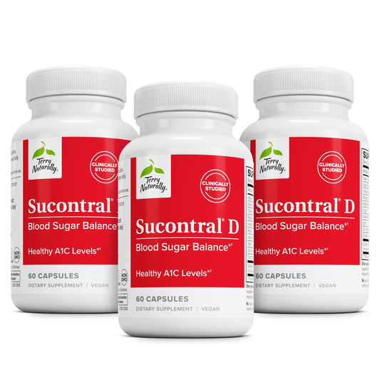 Terry Naturally Sucontral D - B-Complex & Folate for Carbohydrate Metabolism - 60 Capsules (Pack of 3) BritishVita | Premium UK Vitamins & Wellness Supplements
