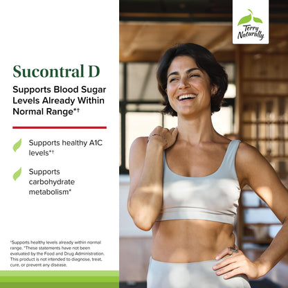 Terry Naturally Sucontral D - B-Complex & Folate for Carbohydrate Metabolism - 60 Capsules (Pack of 3)