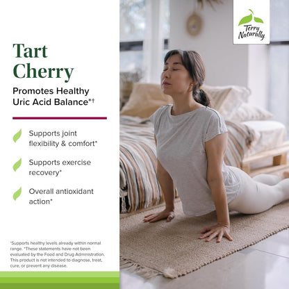 Terry Naturally Tart Cherry – Antioxidant Support for Uric Acid & Joint Health | 120 Capsules