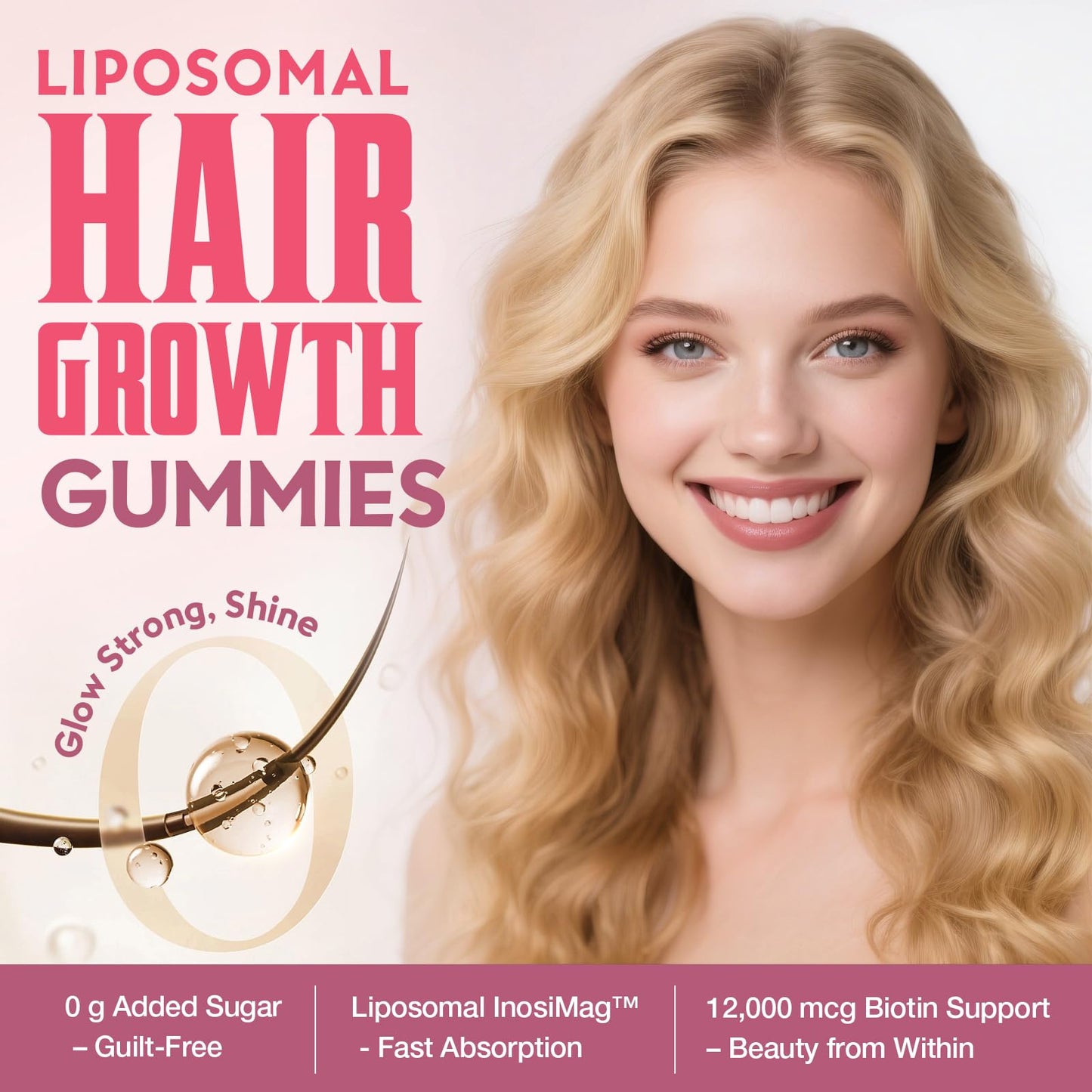 Tervaies Liposomal Hair Growth Soft Chews – High Potency Hair Vitamins for Women & Men