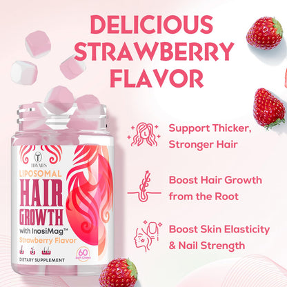 Tervaies Liposomal Hair Growth Soft Chews – High Potency Hair Vitamins for Women & Men