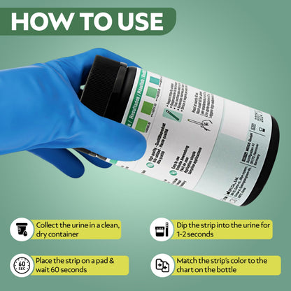 One Step Protein Urine Testing Kit — 100 Strips, 60-Second Results