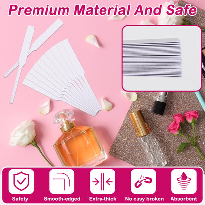 600 Pieces Perfume Tester Strips with Storage Box – Larbeti Fragrance Test Cards