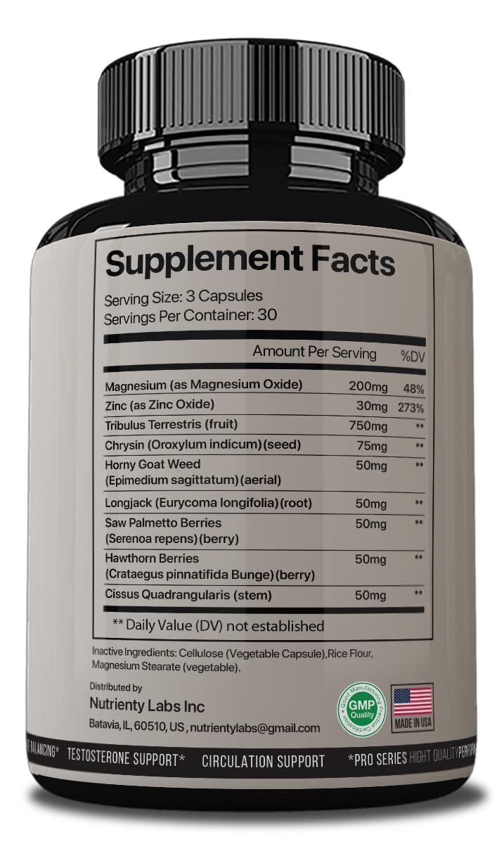 TESTOS PRIMEL (2 pk) Advanced Formula – Testo Prime Pills, 180 Capsules
