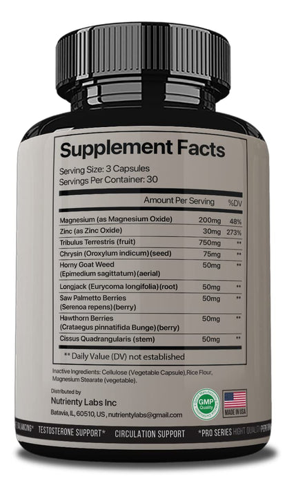 TESTOS PRIMEL (2 pk) Advanced Formula – Testo Prime Pills, 180 Capsules