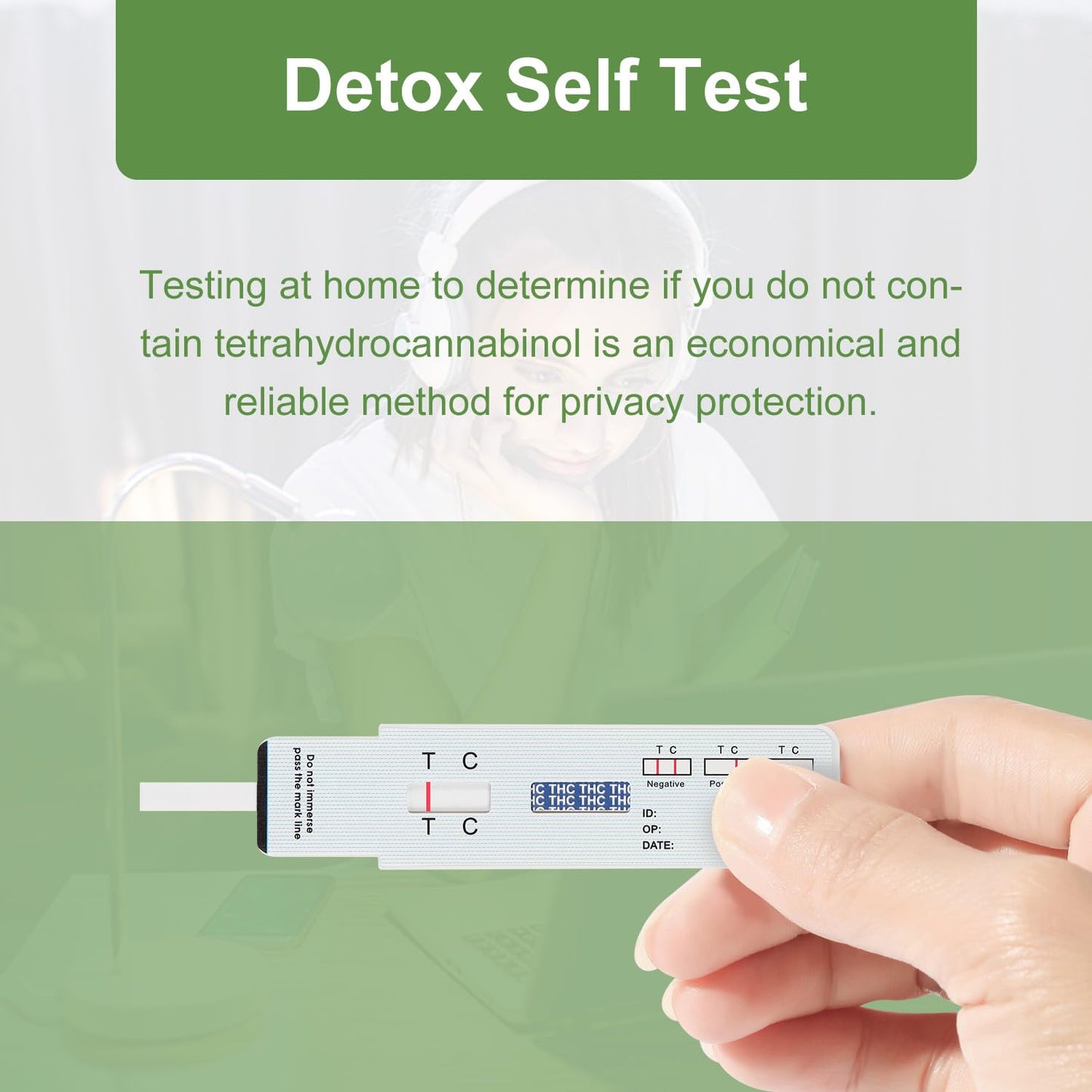 THC Drug Test Kit – 20 Urine Test Strips | Fast & Accurate Marijuana Detection