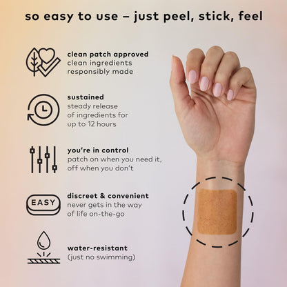 The Good Patch Relax Patches – Unwind with Ashwagandha & Ginger (8 Patches)