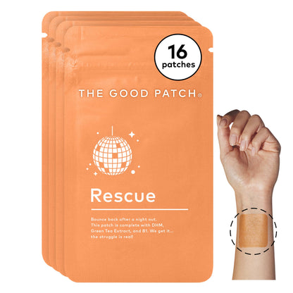 The Good Patch Rescue Recovery Patch — Plant-Powered Night-Out Wellness (16 Patches)