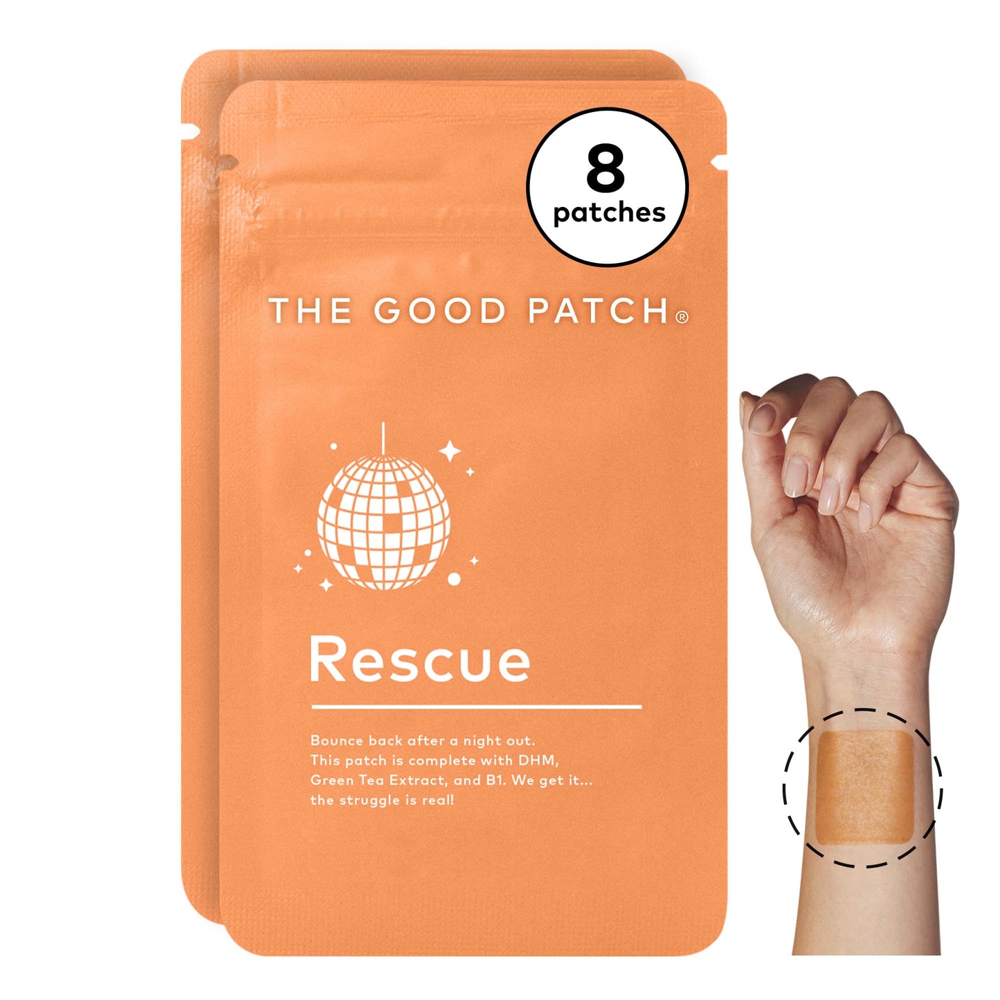 The Good Patch Rescue Recovery Patch – Plant-Powered Wellness (8 Patches)