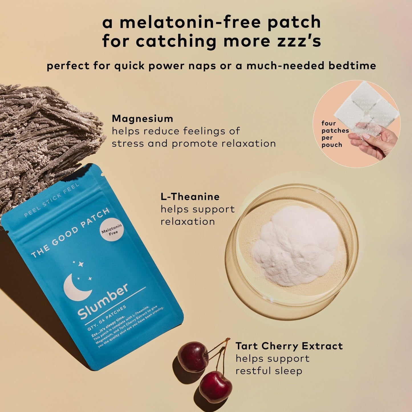 The Good Patch Slumber Sleep Patch – Melatonin-Free, Sustained Release, Plant-Powered Wellness (16 Patches)
