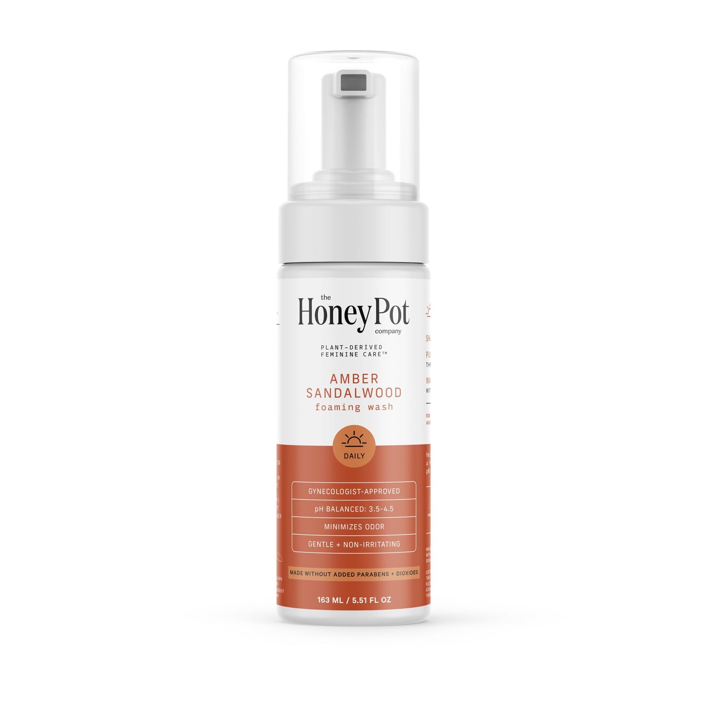 The Honey Pot Company - Amber Sandalwood Feminine Wash for Sensitive Skin | pH Balanced, Plant-Based Hygiene
