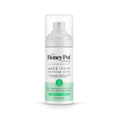 The Honey Pot Company - Feminine Anti-Itch Spray Maximum Strength 2.71 fl oz | At Home or On The Go