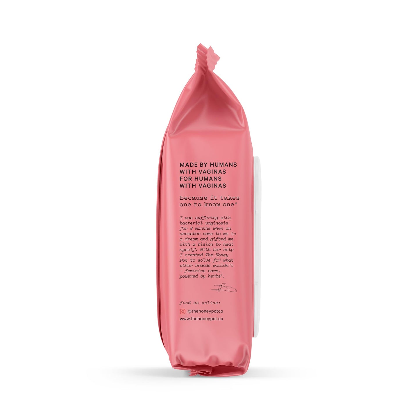 The Honey Pot Bergamot Rose Feminine Wipes - 30 ct | Daily PH Balance, Fragrance & Sulfate Free